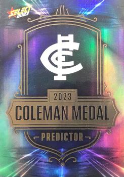 2023 Select AFL Footy Stars - Coleman Medal Predictor Gold #CPG3 Carlton Front